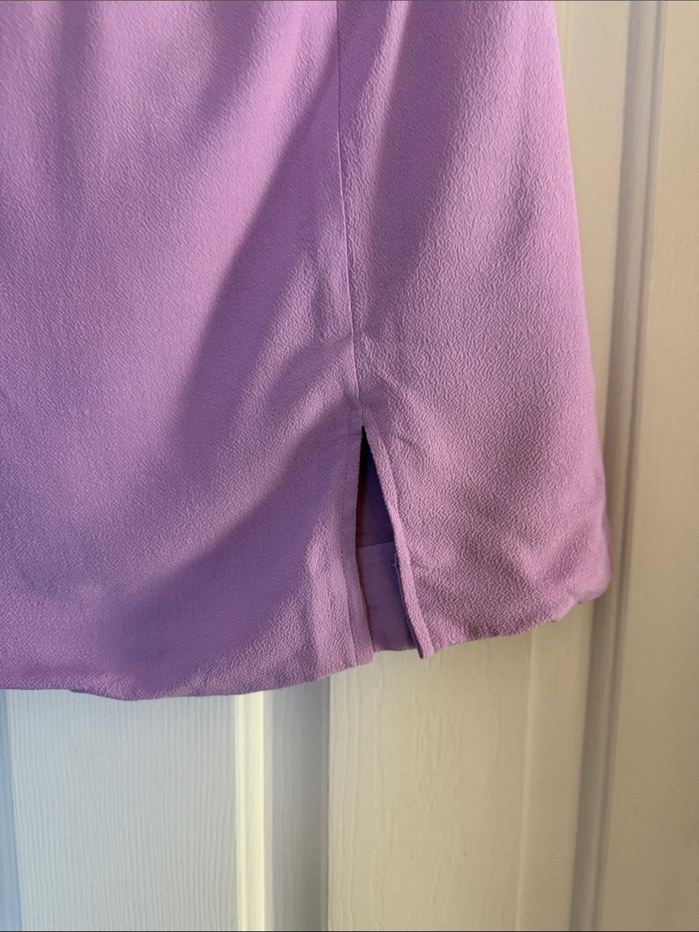 Aritzia Sunday Best Lilac Mini Skirt with Side Slit size 6 - Picture 3 of 5
